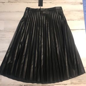 BAGATELLE NYC LONG SKIRT BLACK LARGE FAUX LEATHER tag removed, never worn